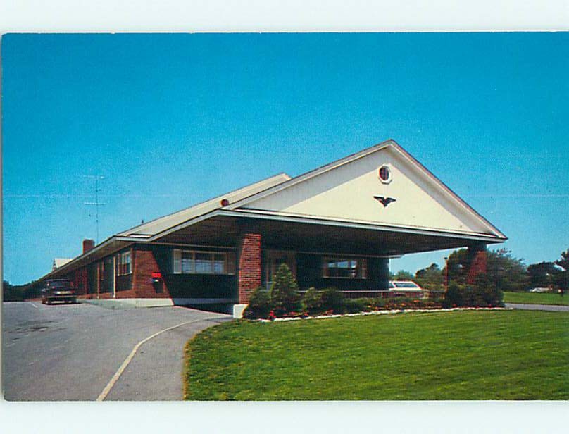 Pre-1980 OLD CARS & ROOSEVELT MOTOR LODGE MOTEL Waterville ME 60.000 cards s8263