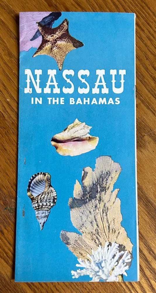 Vintage 1950’s Nassau Bahamas Travel Brochure Booklet