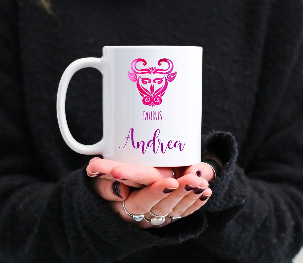 Taurus Gifts Personalized Taurus Coffee Mug Taurus Coffee Mug Zodiac Mug