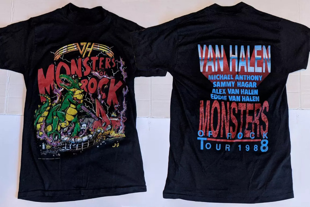 1988 Van Halen Monsters Of Rock Tour T-Shirt