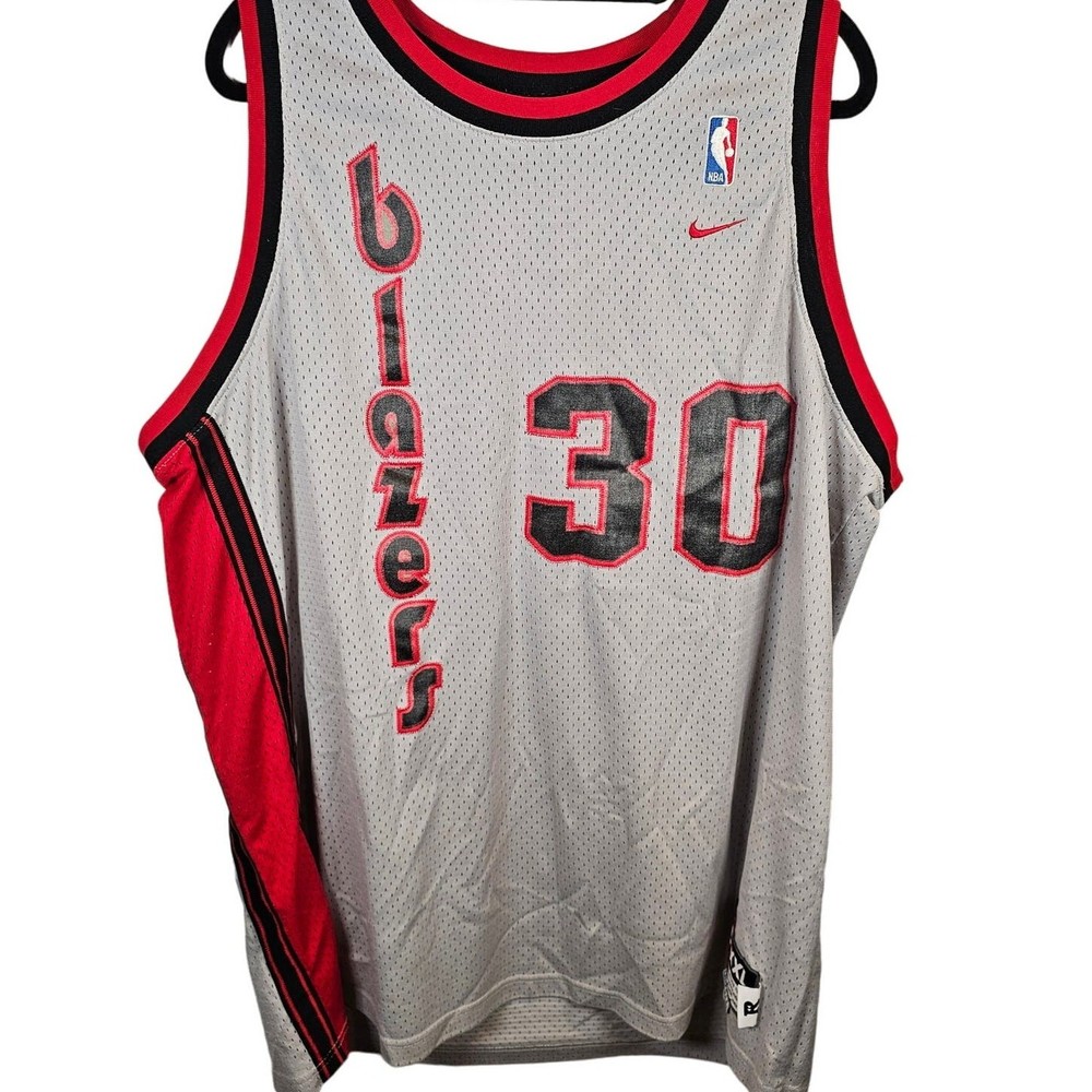 Vintage Nike Rasheed Wallace Portland Trail Blazers Jersey 2XL +2 NBA Basketball