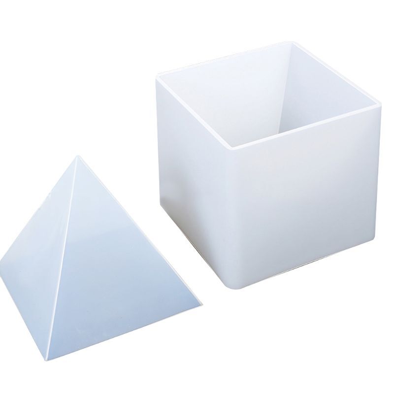 Clear Silicone Pyramid Mold for DIY Resin Crafts and Decor