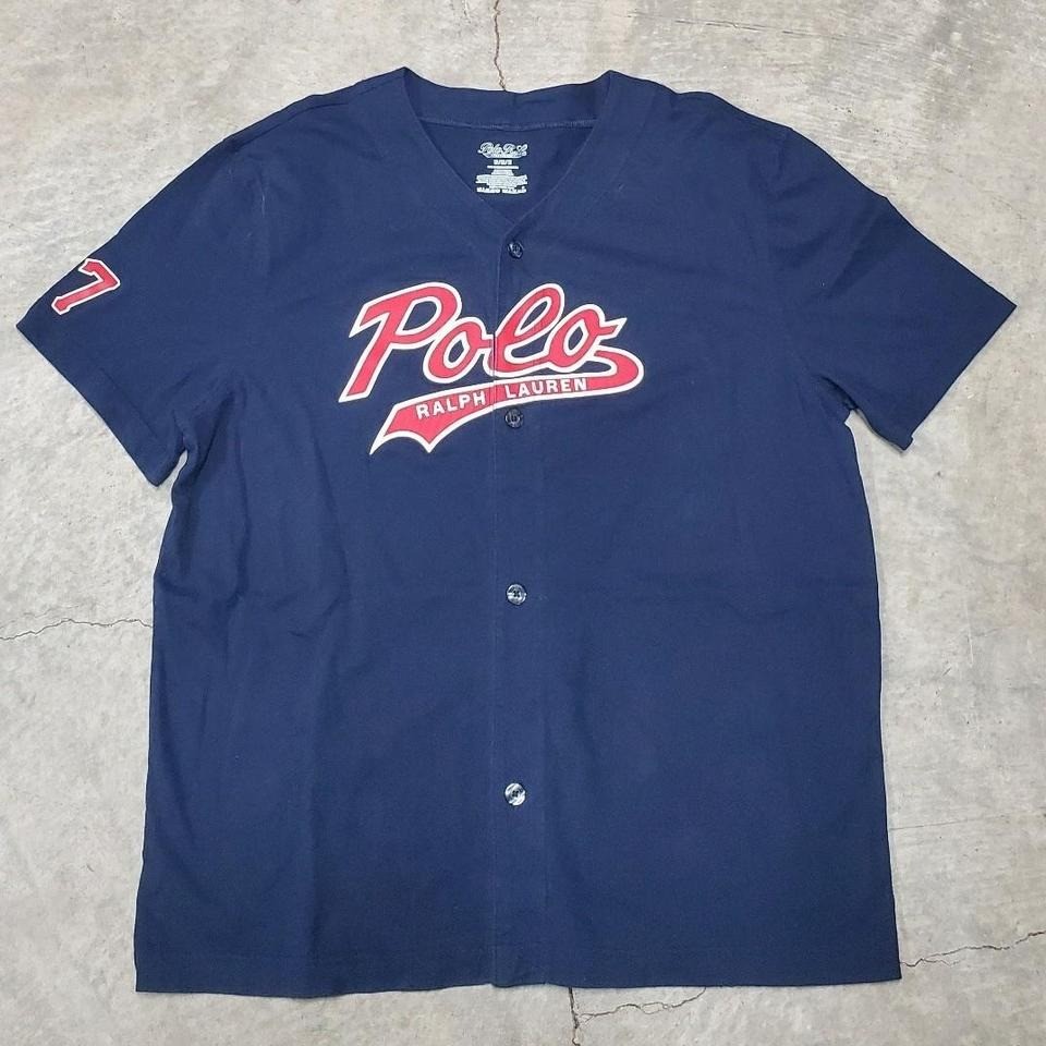 Polo Ralph Lauren Navy Blue Baseball Jersey