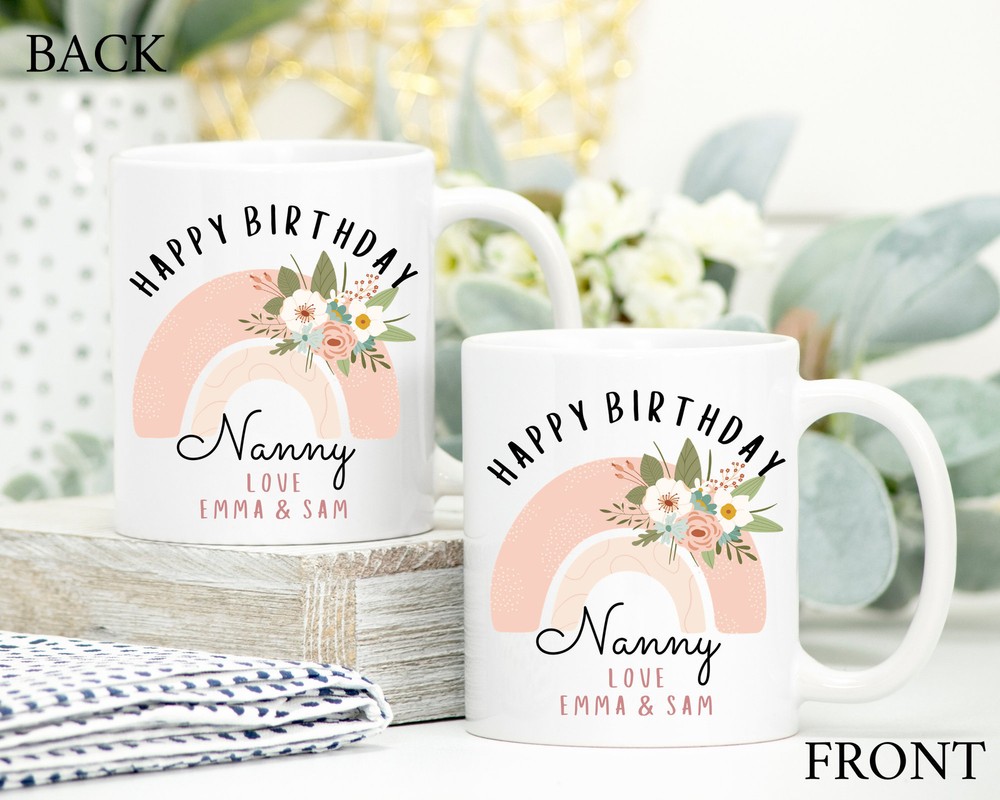 Personalised Birthday Mug Best Nana Ever Mug Best Grandma Mug Nanny Coffee Cup