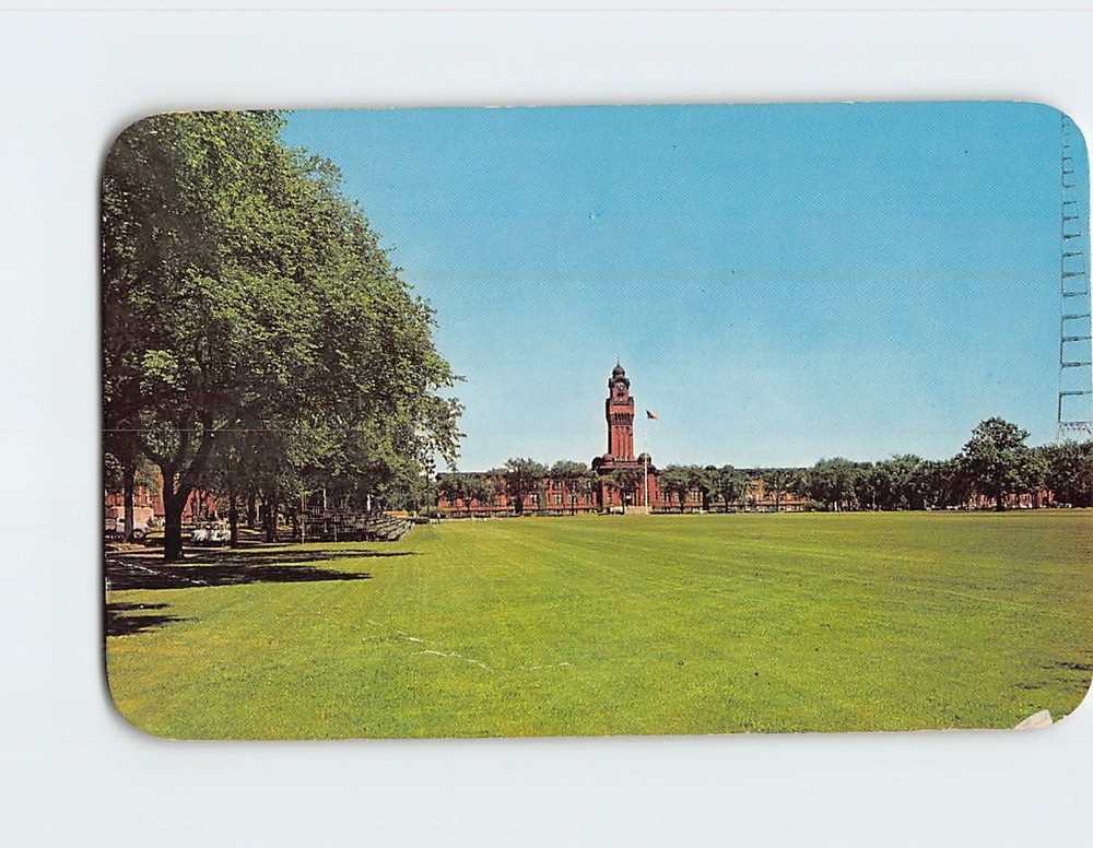 Postcard Building I Office of the Commandment Ninth Naval District Illinois USA