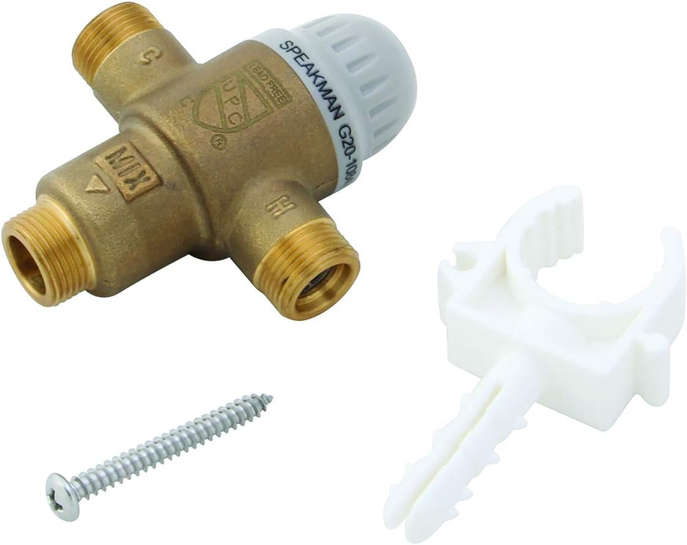 TMV under Counter Thermostatic Mixing Valve, Rough Brass