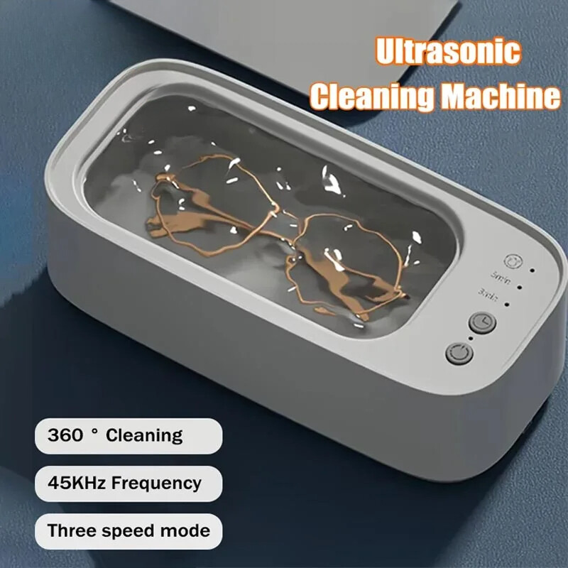 Ultrasonic 45KHZ Glasses Jewelry Cleaner Bath Machine