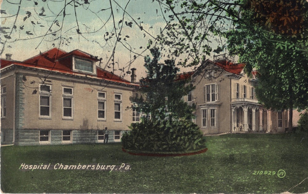 Chambersburg PA  Hospital  Vintage DB Postcard
