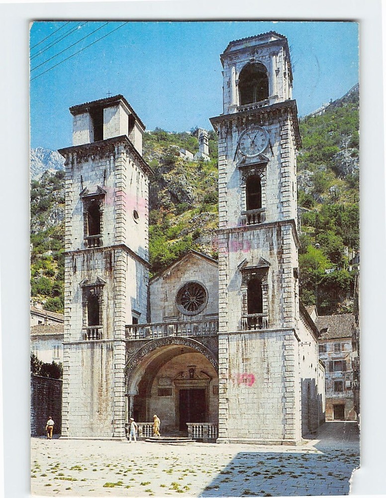 Postcard Kotor Cathedral Montenegro