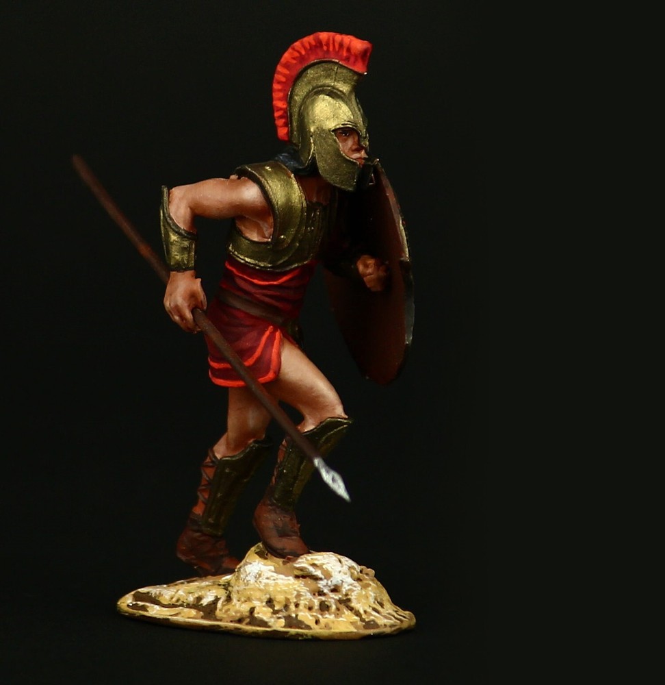 Tin soldier Collectible Achilles at the Siege of Troy Ancient Greece-image