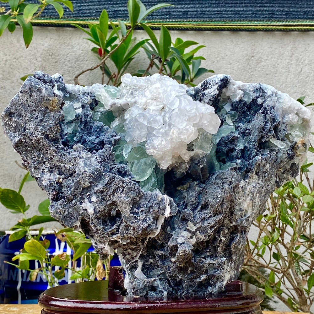 16.71LB Natural Fluorite Crystal Cluster for Spiritual Energy Healing