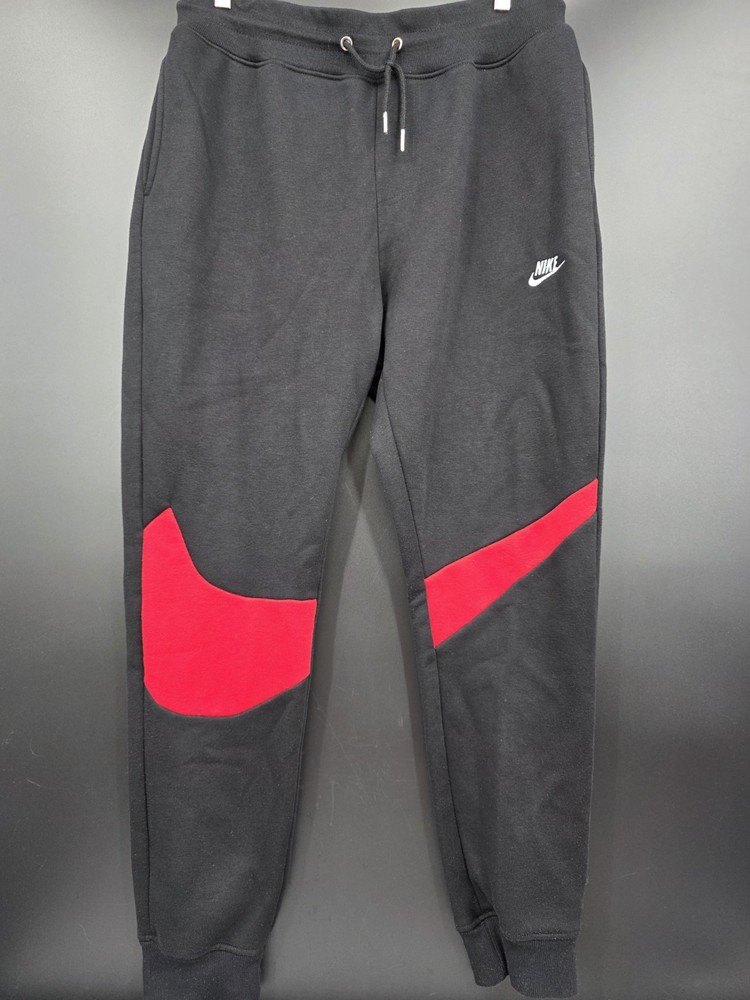 Nike Sportswear Tech Fleece Joggers Mens XL Red Big Swoosh Sweatpants DH1023
