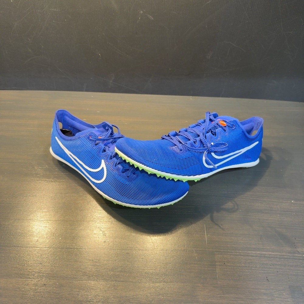 Nike Zoom Mamba 6 Racer Blue Lime Blast Distance Track And Field Spikes