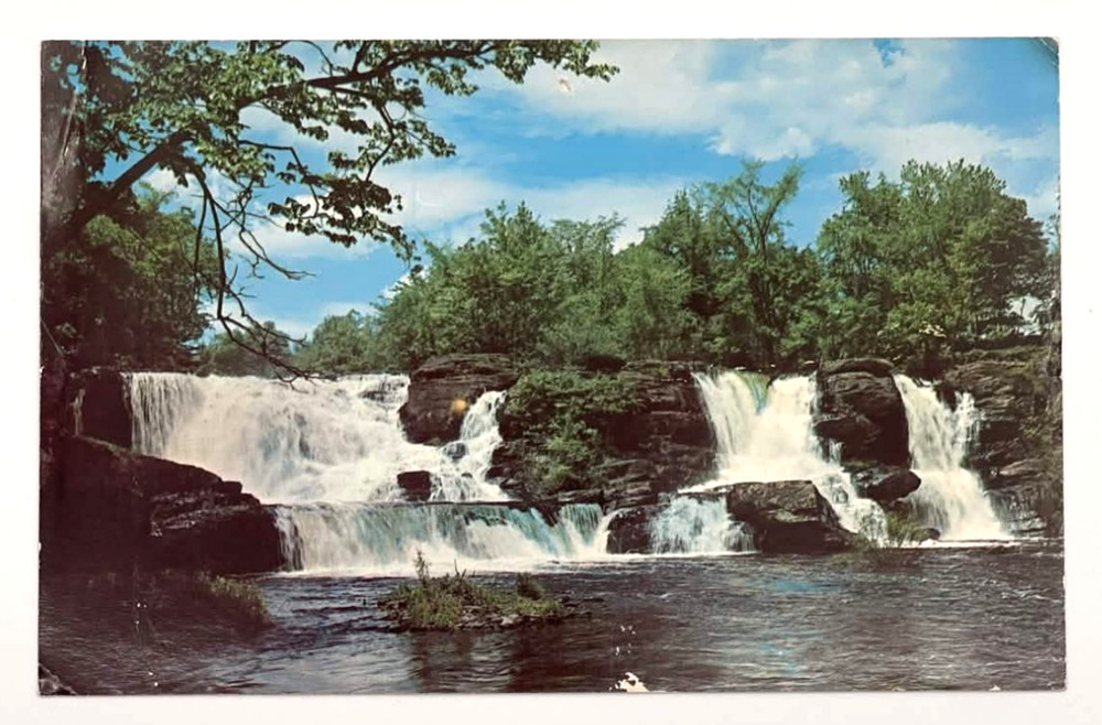 Bushkill Resica Falls Pocono Mountains Pennsylvania Vintage Postcard PA