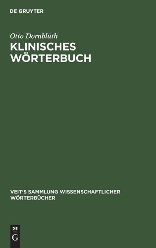 Otto Dornblüth Klinisches Wörterbuch (Hardback)