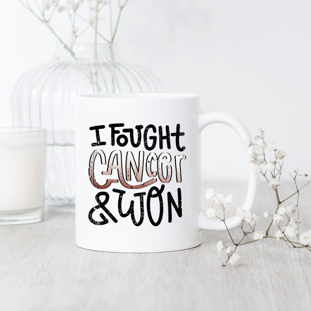 Head And Neck Cancer I Fought And Won Mug Head And Neck Cancer Survivor Gift