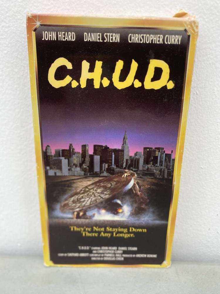 CHUD VHS Rare Horror Media Home Entertainment 1984 C.H.U.D. TESTED