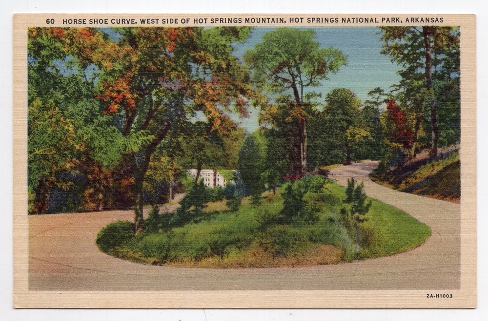 1940s? Linen - CLOSEOUT - Horse Shoe Curve - Hot Springs Nat'l Park, AR