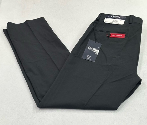 Chaps Men's Classic Fit Suit Trouser, Gray, Size 32X32