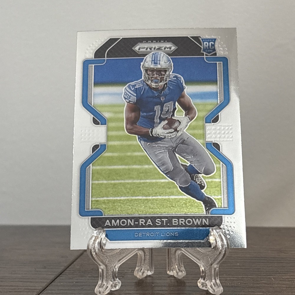 2021 Panini Prizm - Rookie Amon-Ra St. Brown #358 Silver Prizm (RC)
