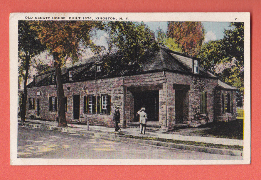 New York,Kingston,Old Senate House, Built 1676 Postcard