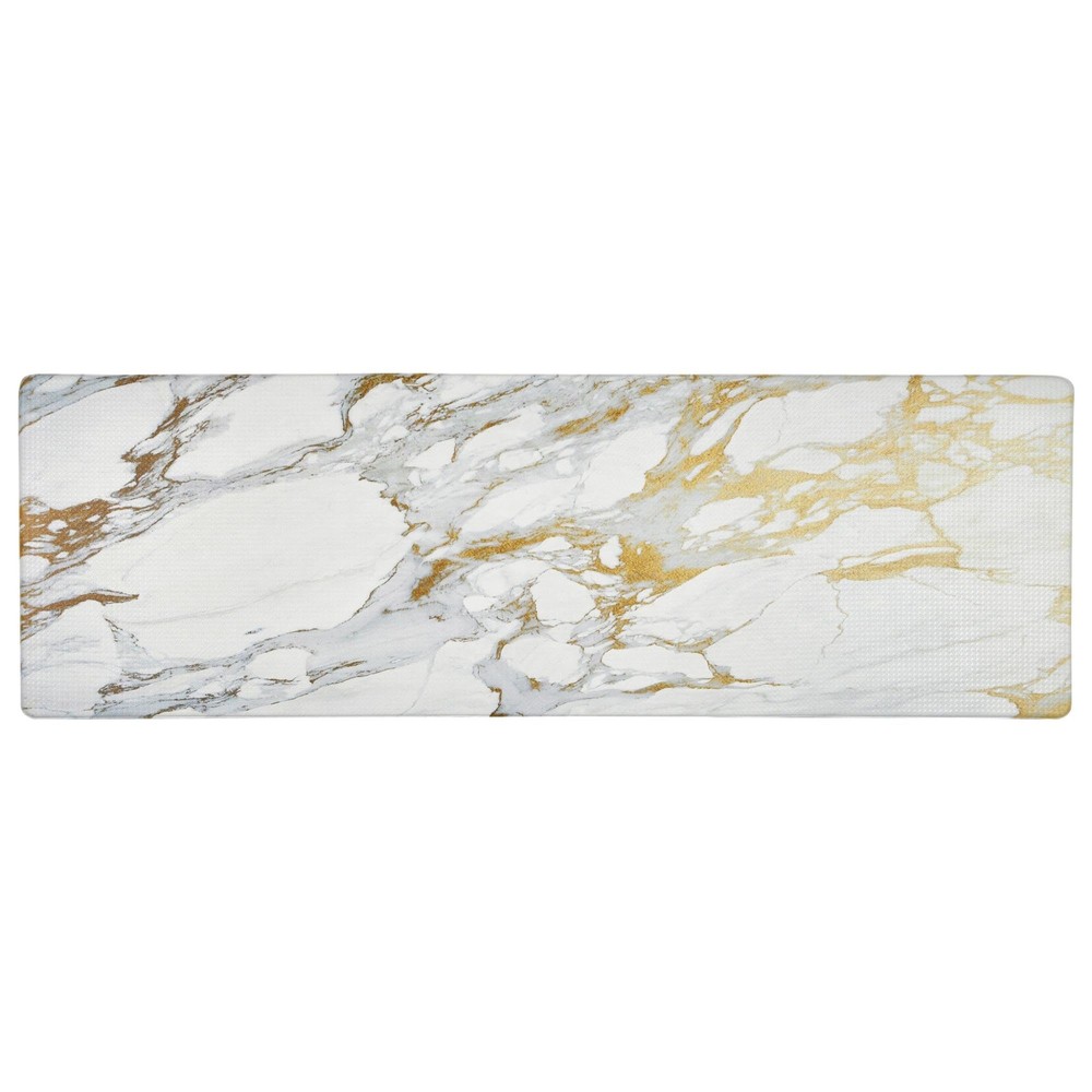 Home Dynamix Modern Marble Runner Anti-Fatigue Kitchen Mat Non-Slip Cozy Comfort