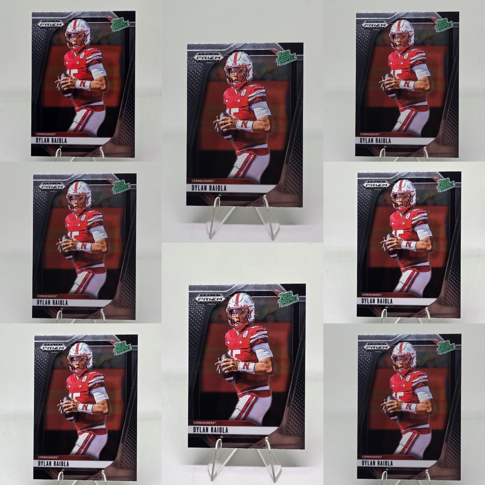Dylan Raiola Oregon 2025 Panini Prizm Draft Picks #158 8 Card Lot