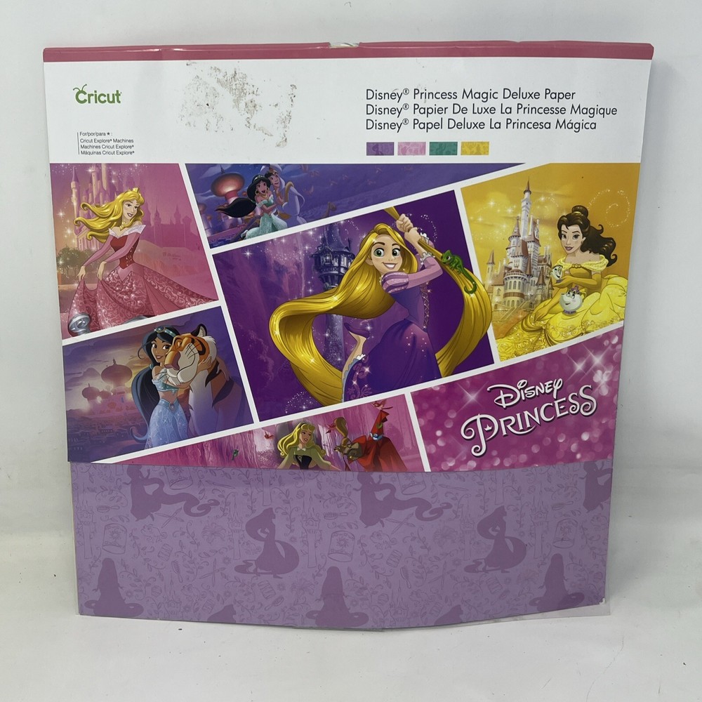 Cricut Disney Princess Magic Deluxe Paper 12 Sheets Total 3 of Each Design