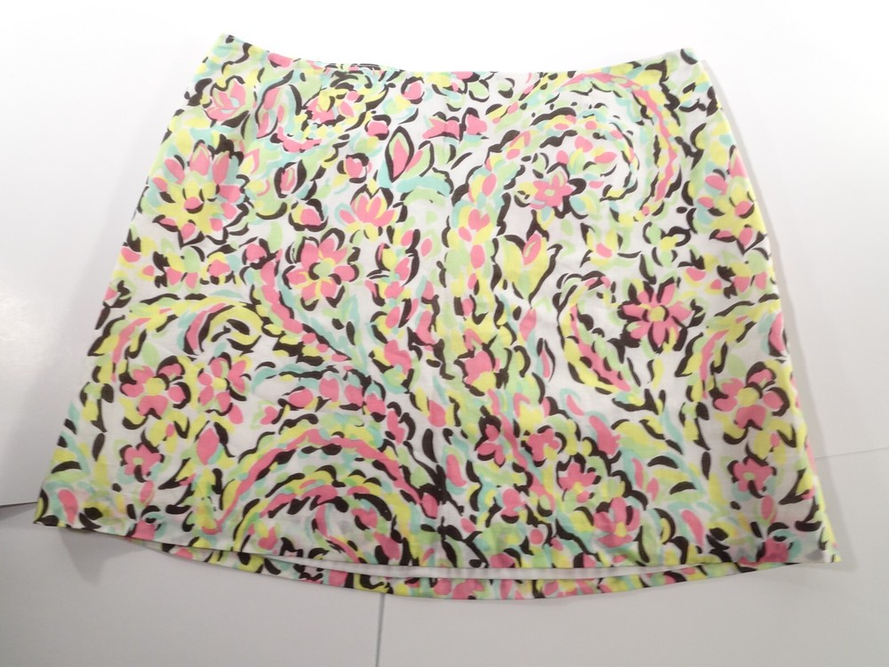 Milly Womens Multi Color Print Mini Skirt Size S