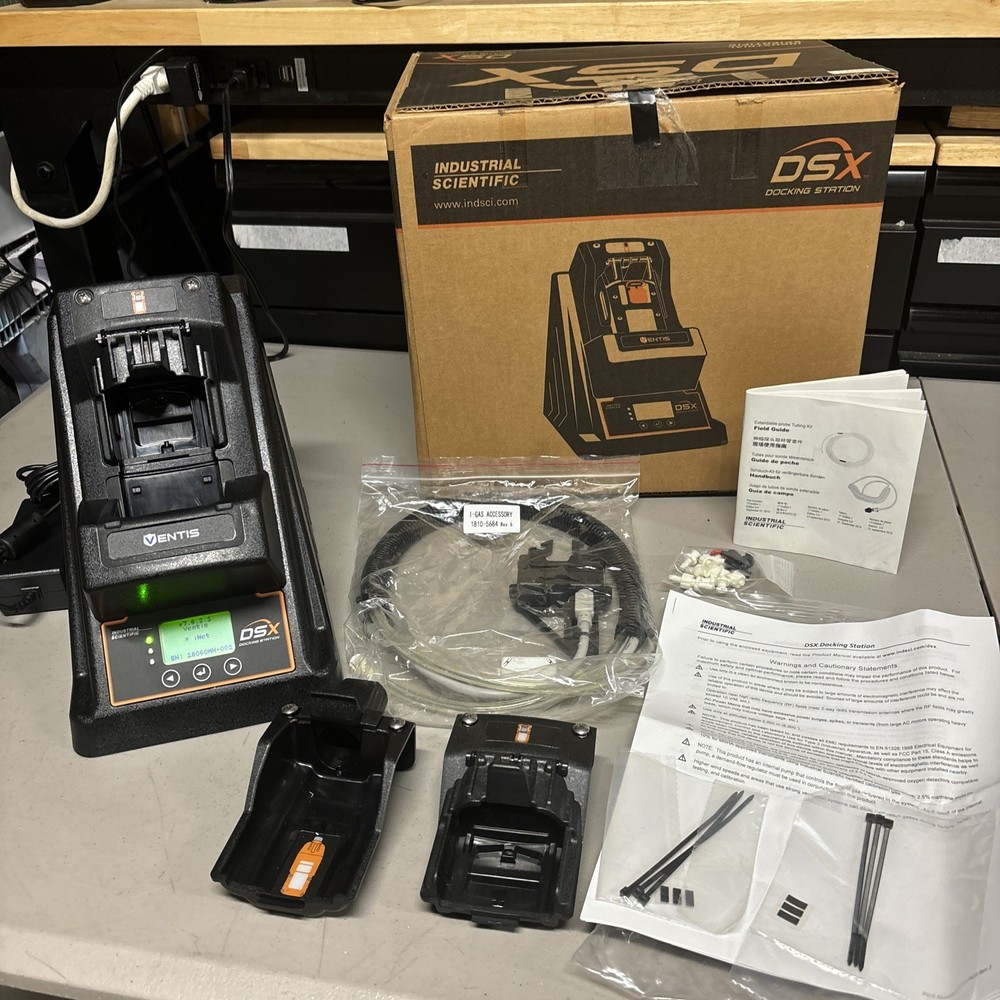 Industrial Scientific DSX Docking Station COMPLETE KIT w/ Ventis MX4 Gas Monitor
