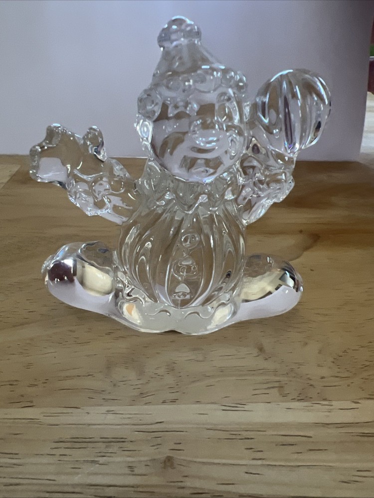 Vintage Princess House 24% Lead Crystal Clown Figurine Made in Germany 3