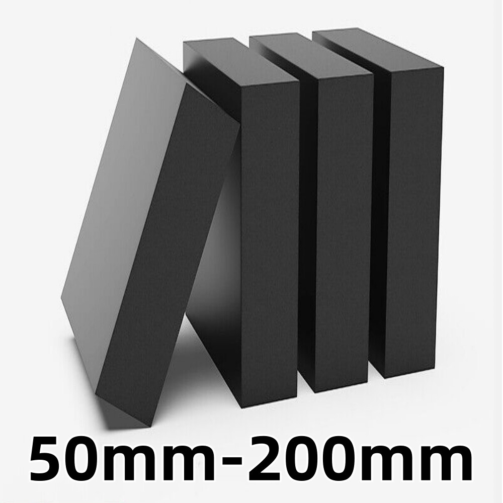 50mm-200mm Thick Rubber Blocks Solid Square Sheet for Industrial Cushioning Damping