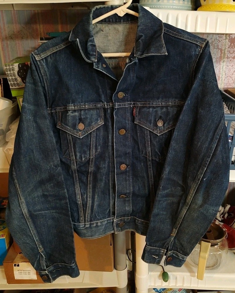 1960s 70s Vintage Levi's Jacket Size M or S Capital Big E