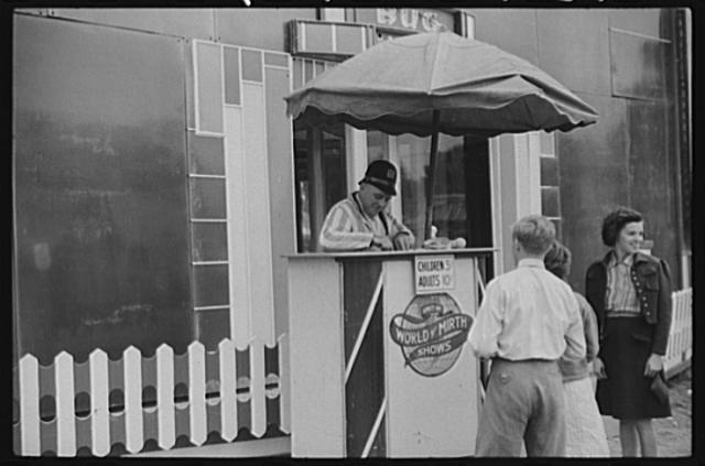 Essex Junction Vermont Champlain Valley Exposition 1940s Children's Rides Booth