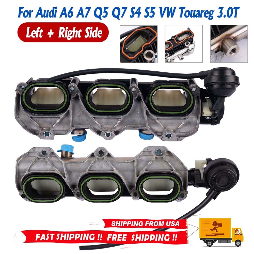 Audi S4 S5 A6 A7 Q5 Q7 V6 3.0T Left Right Intake Manifolds
