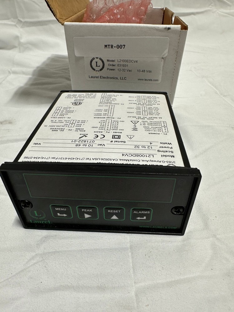 Laurel Electronics L21008DCV4 Digital Panel Meter