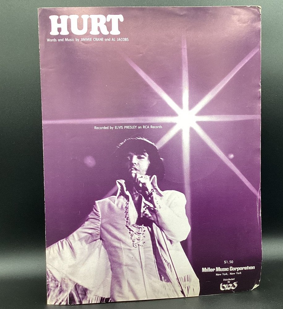 Vintage Sheet Music HURT (1954) Elvis Presley, 3 pages