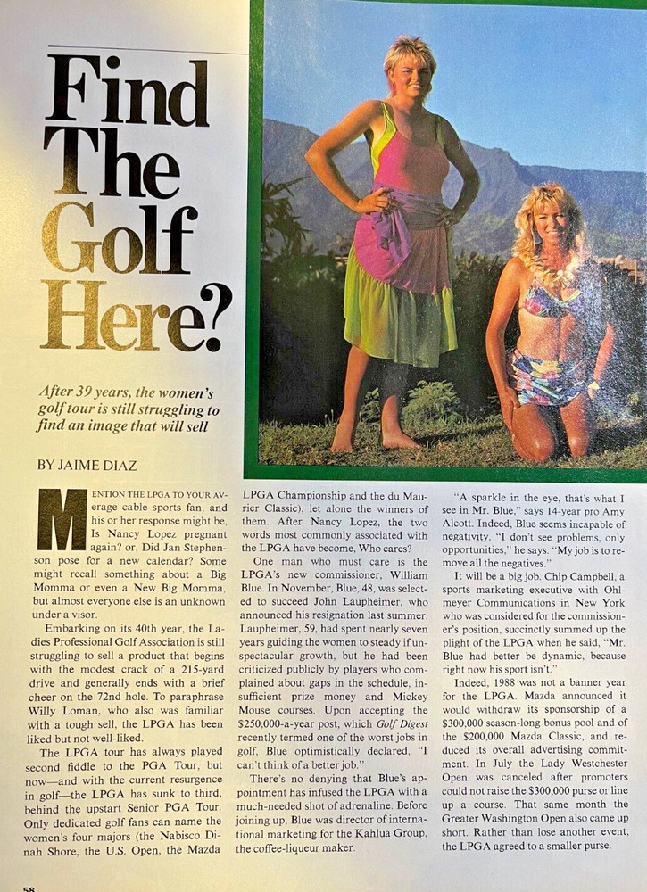 1989 LPGA Women's Golf Tour illustrated
