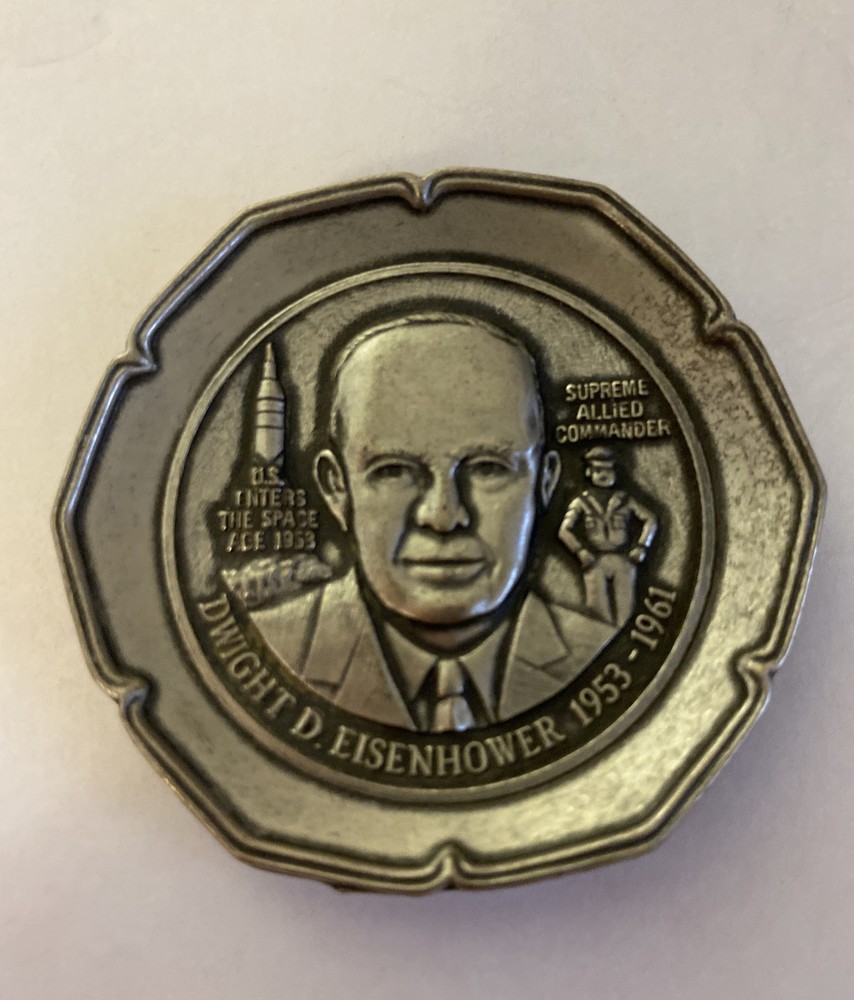 President Dwight D. Eisenhower  American Collectors Guild Pewter Mini Plate