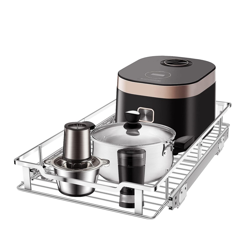 Pull Out Cabinet Organizer, Heavy Duty Slide Out Pantry Shelves Sliding Drawe...