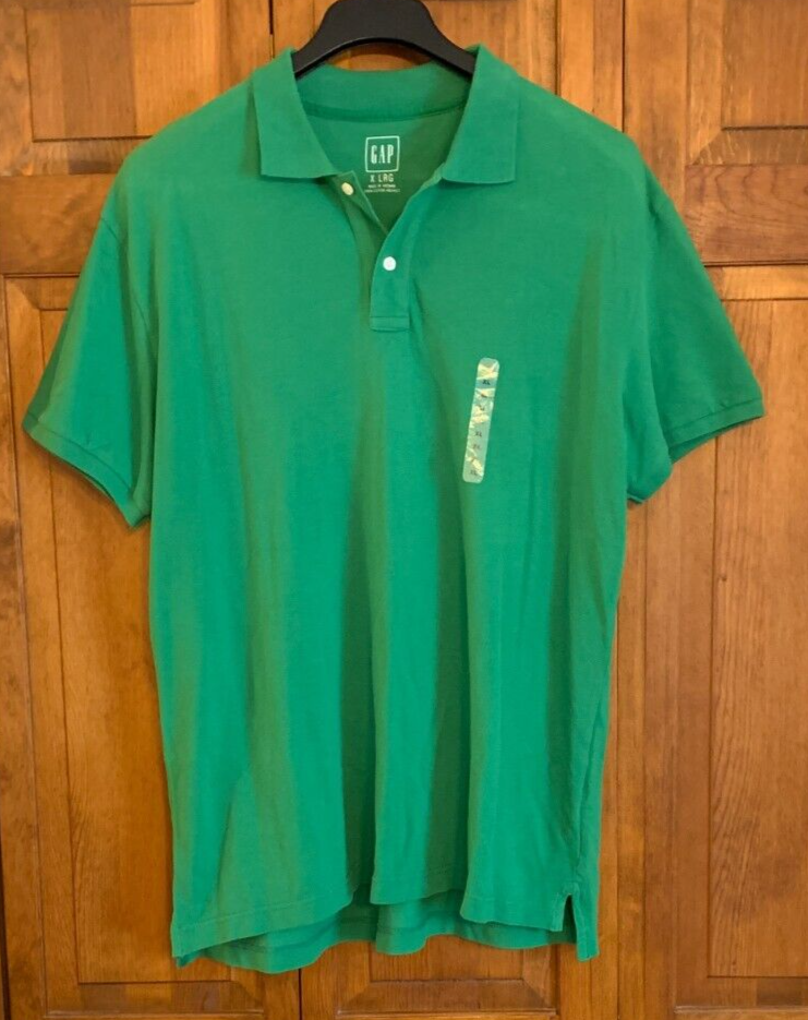 Men's NWOT Gap Short Sleeve Green Cotton Polo - XL