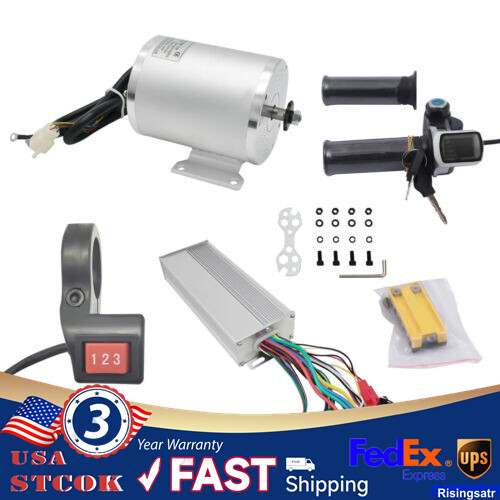 48V 2000W Brushless Motor Controller Kit for Go-Kart ATV E-Bike 5500RPM