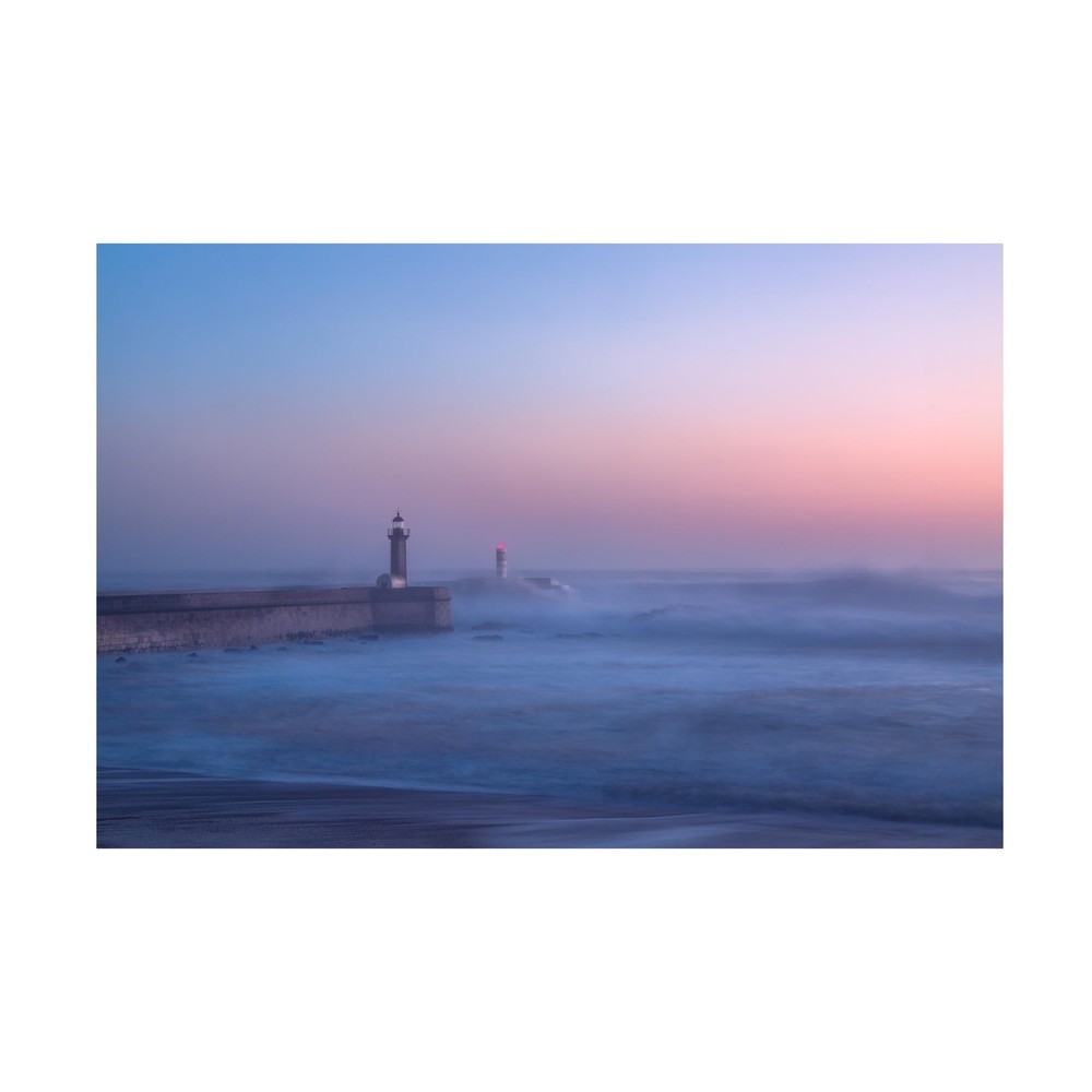 Canvas Wall Art - Adrian Nunez 'Lighthouse In Porto, Portugal ' Wall Art for ...