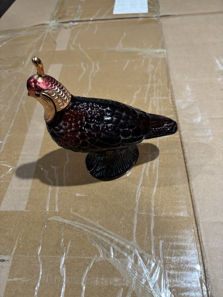 Vtg Avon Quail Decanter Wild Country After Shave Amber Bottle Partially Filled