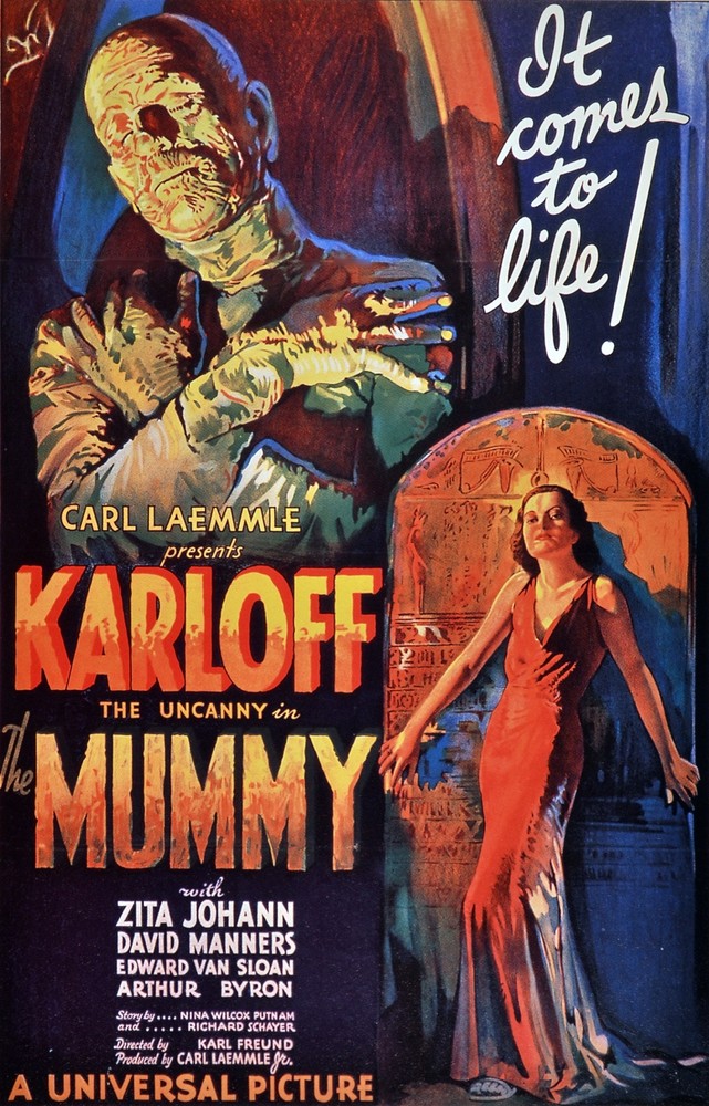 Decorative Poster. Fine Graphic Art Design. The mommy. Movie Home Design. 3800