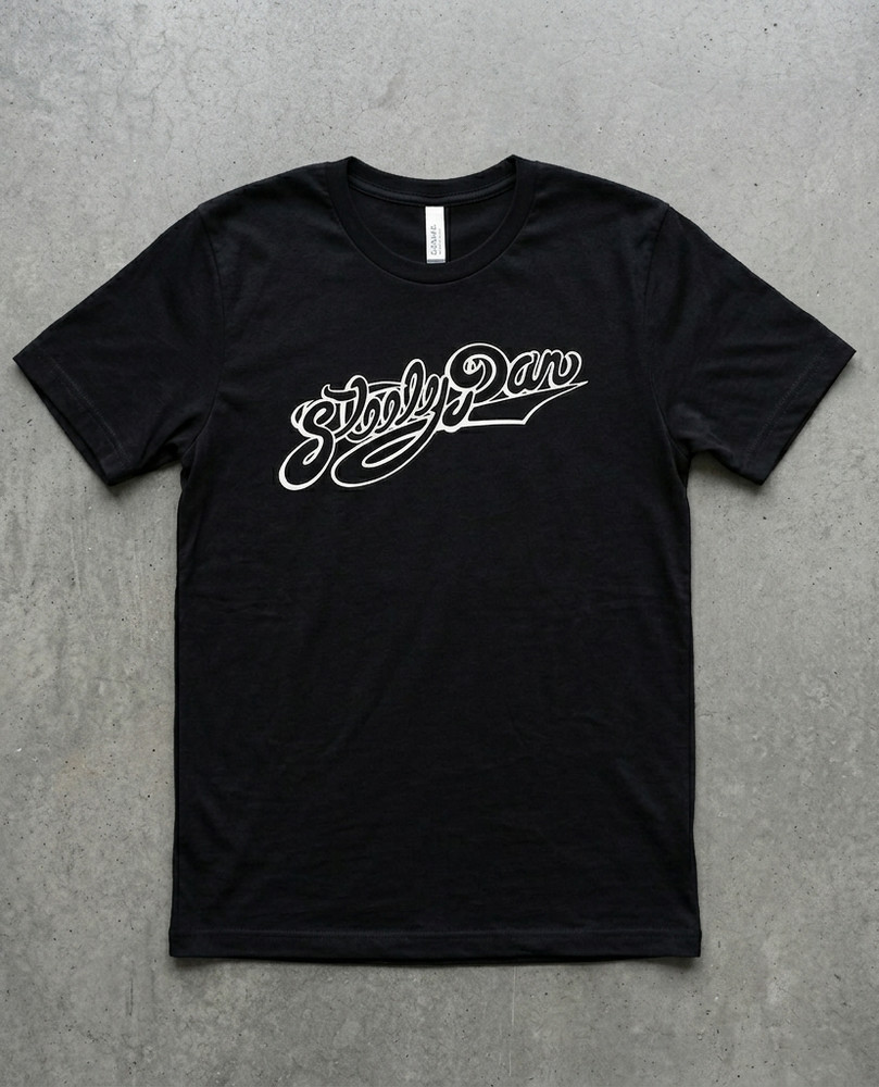 Steely Dan Classic Script Logo Vintage Black Graphic T-Shirt Fan Gift |070426N11
