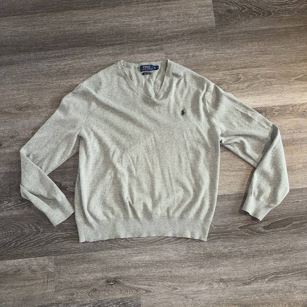 Polo Ralph Lauren Men’s Pima Cotton V Neck Pullover - XL
