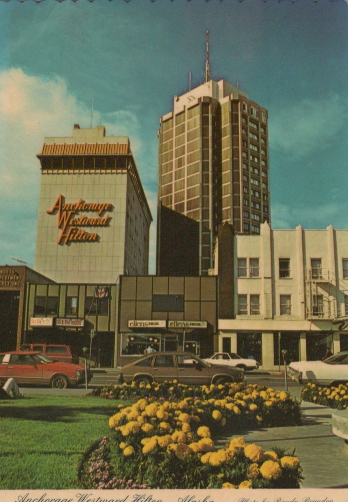 Anchorage Westward Hilton Hotel Alaska 4x6 Postcard