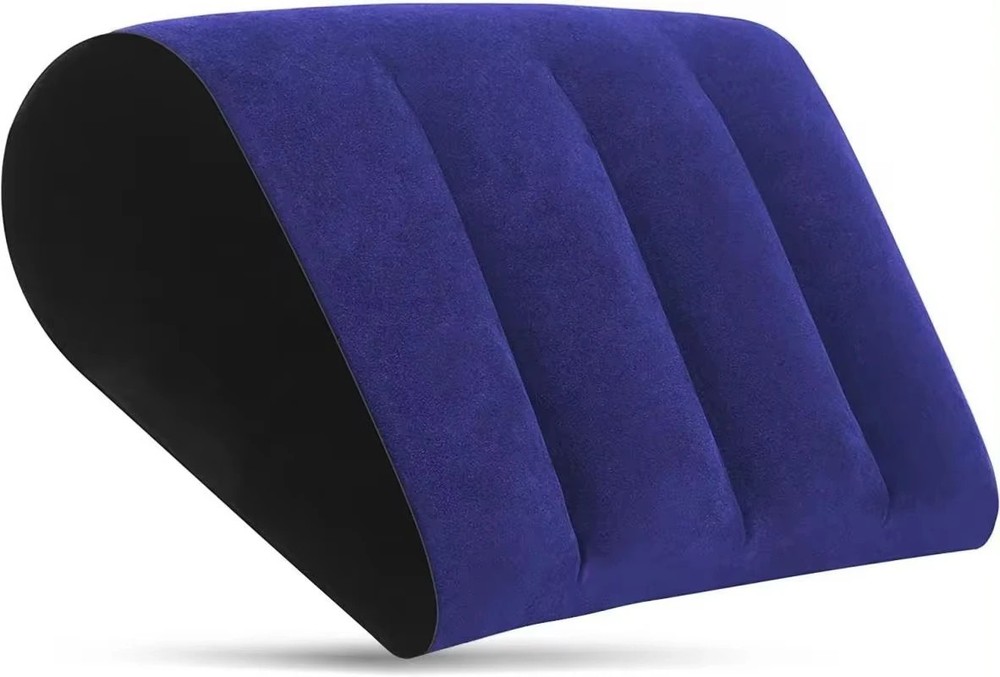 Inflatable Wedge Pillow Travel Lumbar Leg Support Yoga Posture Cushion Camping