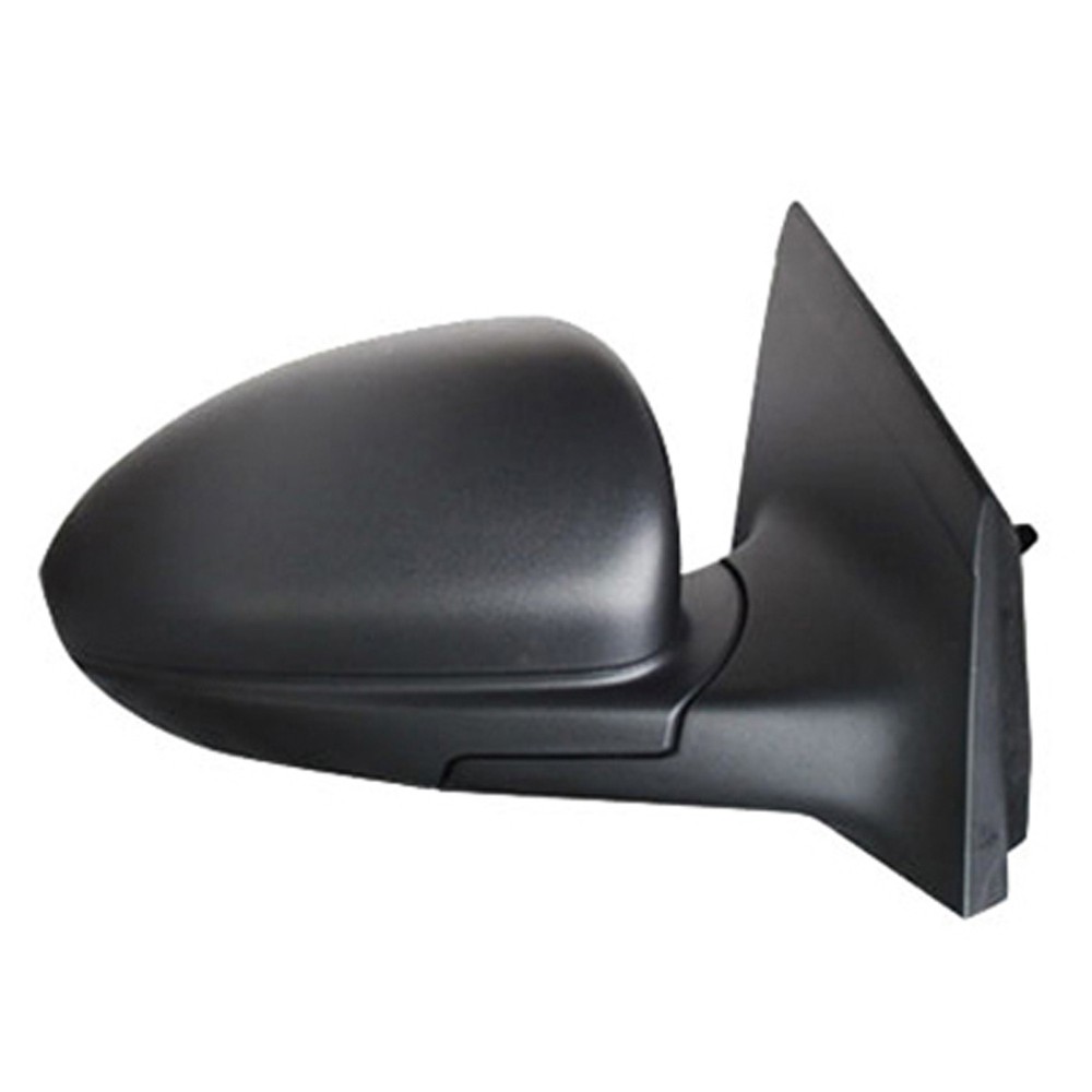 Black Manual Convex Passenger Side Door Mirror Manual Folding 128-01976R